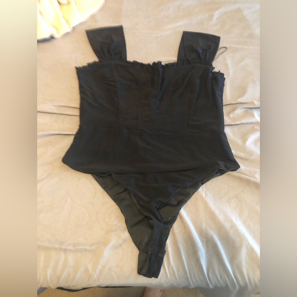 Buckle Tops - Black Body Suit